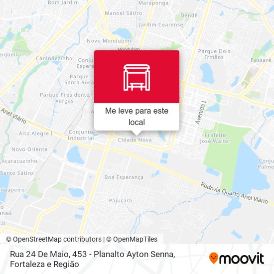 Rua 24 De Maio, 453 - Planalto Ayton Senna mapa