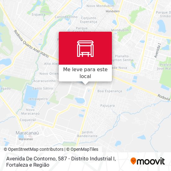 Avenida De Contorno, 587 - Distrito Industrial I mapa