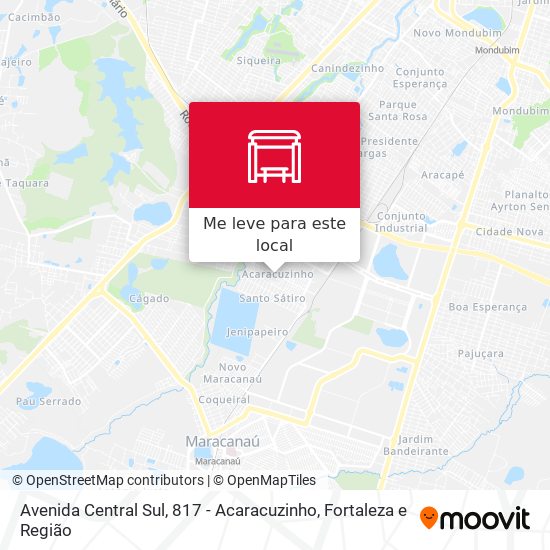 Avenida Central Sul, 817 - Acaracuzinho mapa