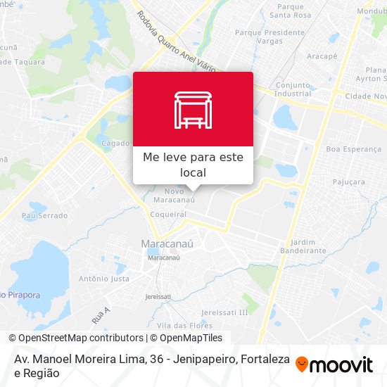 Av. Manoel Moreira Lima, 36 - Jenipapeiro mapa