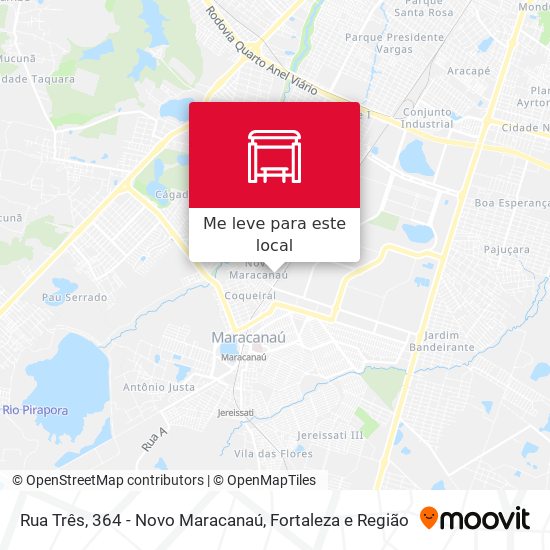 Rua Três, 364 - Novo Maracanaú mapa