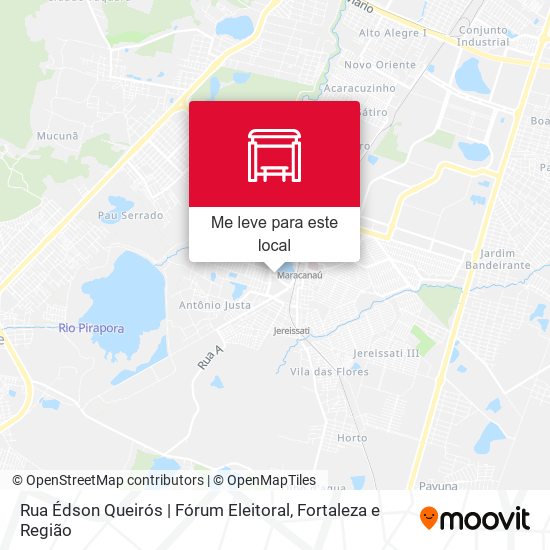Rua Édson Queirós | Fórum Eleitoral mapa