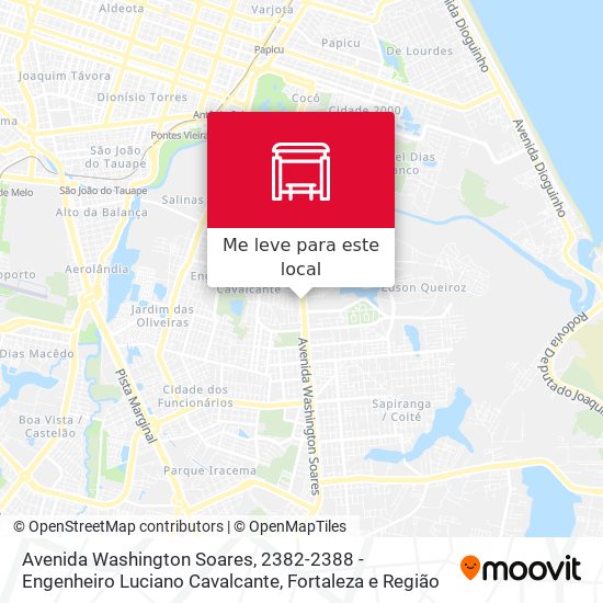 Avenida Washington Soares, 2382-2388 - Engenheiro Luciano Cavalcante mapa