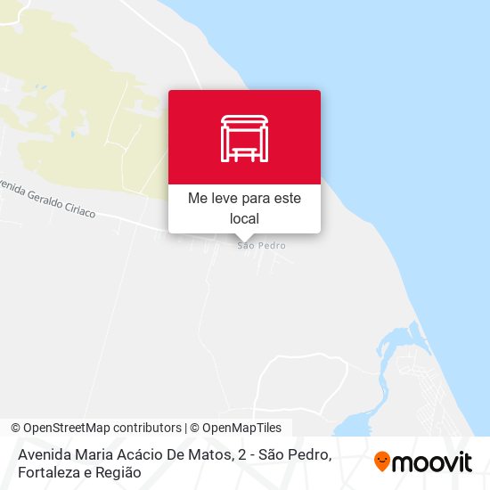 Avenida Maria Acácio De Matos, 2 - São Pedro mapa