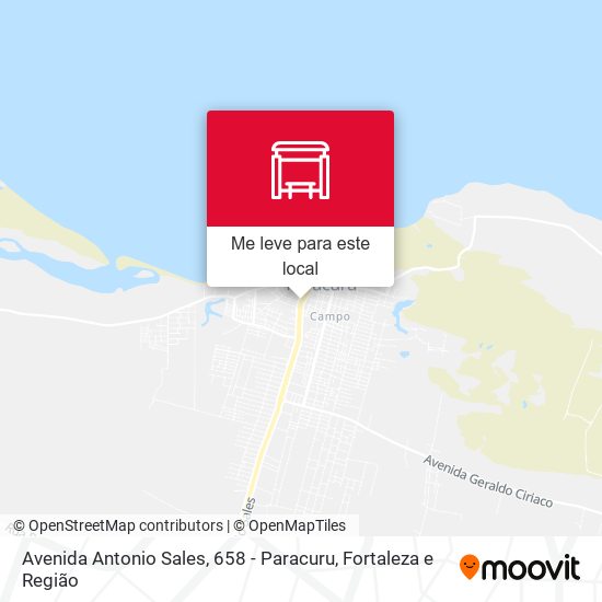 Avenida Antonio Sales, 658 - Paracuru mapa