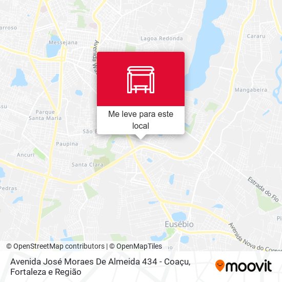 Avenida José Moraes De Almeida 434 - Coaçu mapa