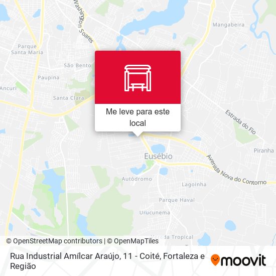 Rua Industrial Amílcar Araújo, 11 - Coité mapa