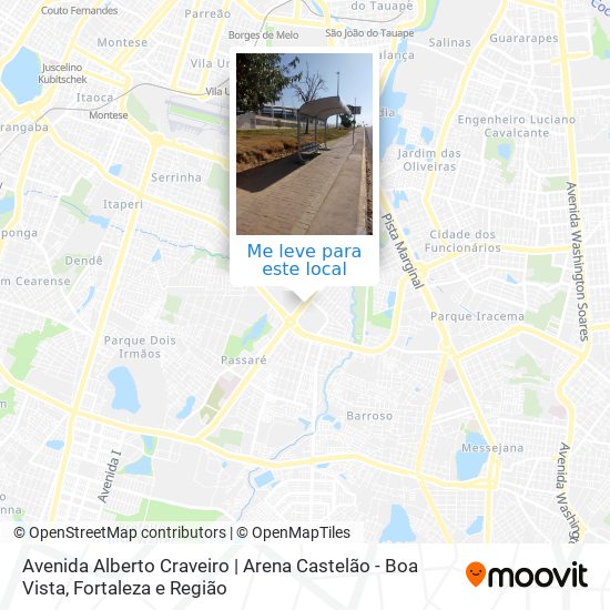 Avenida Alberto Craveiro | Arena Castelão - Boa Vista mapa