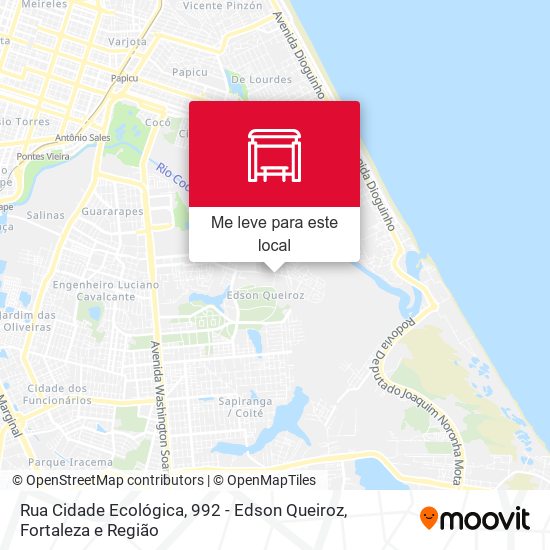 Rua Cidade Ecológica, 992 - Edson Queiroz mapa