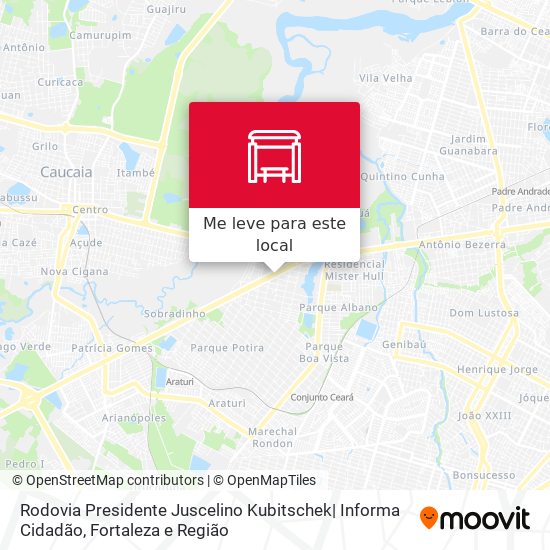 Rodovia Presidente Juscelino Kubitschek| Informa Cidadão mapa