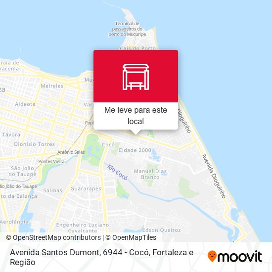 Avenida Santos Dumont, 6944 - Cocó mapa