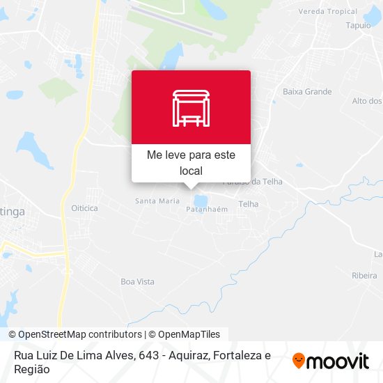 Rua Luiz De Lima Alves, 643 - Aquiraz mapa