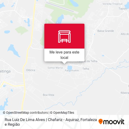 Rua Luiz De Lima Alves | Chafariz - Aquiraz mapa