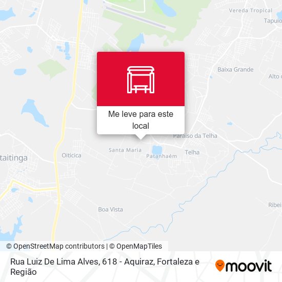 Rua Luiz De Lima Alves, 618 - Aquiraz mapa