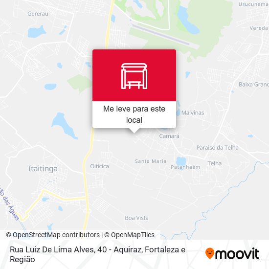 Rua Luiz De Lima Alves, 40 - Aquiraz mapa