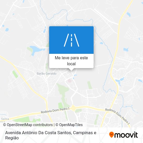 Avenida Antônio Da Costa Santos mapa