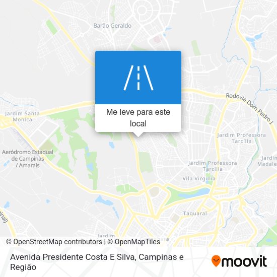 Avenida Presidente Costa E Silva mapa