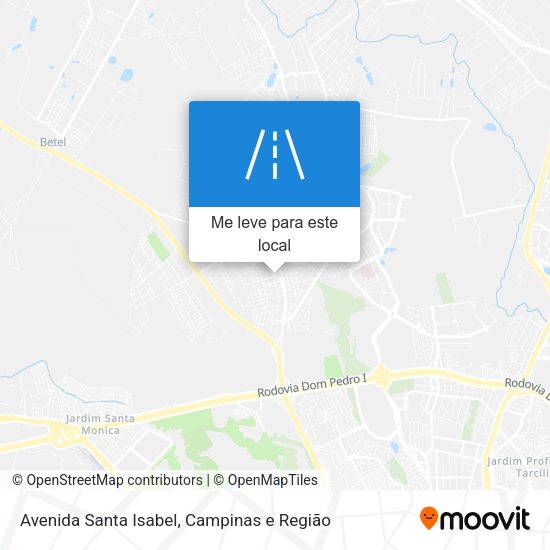 Avenida Santa Isabel mapa
