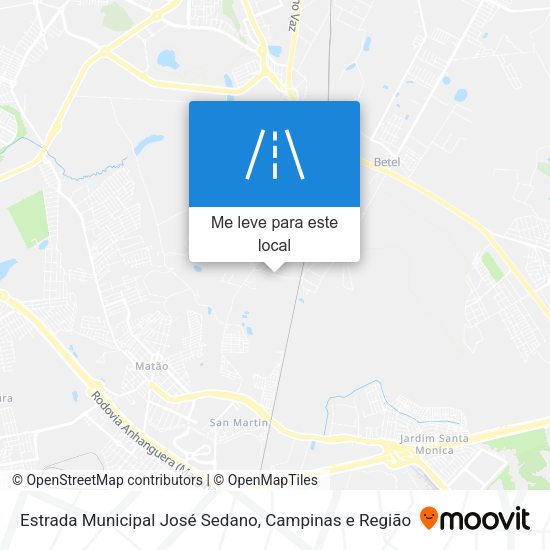 Estrada Municipal José Sedano mapa