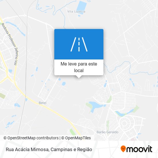 Rua Acácia Mimosa mapa