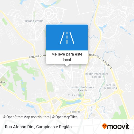 Rua Afonso Dini mapa