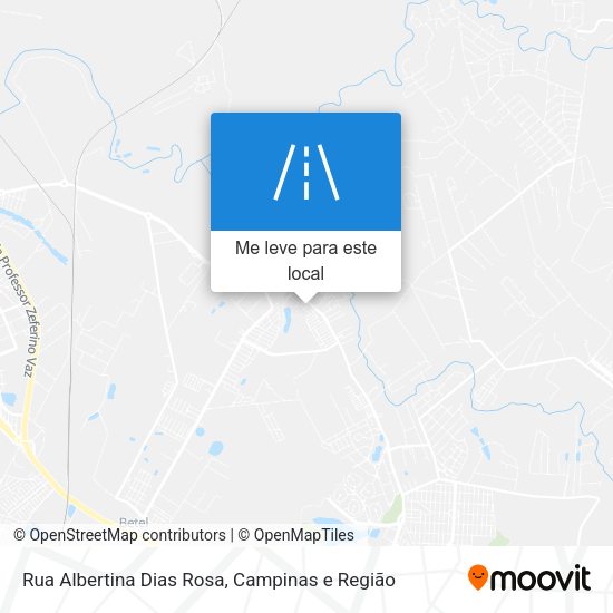 Rua Albertina Dias Rosa mapa