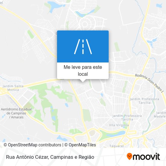 Rua Antônio Cézar mapa