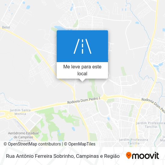 Rua Antônio Ferreira Sobrinho mapa
