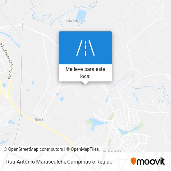 Rua Antônio Marascalchi mapa