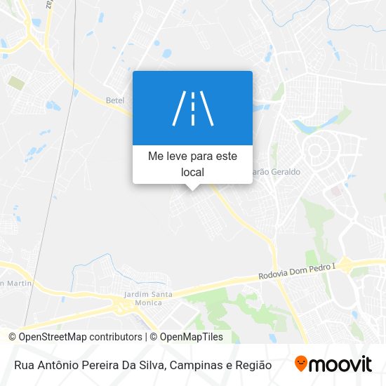 Rua Antônio Pereira Da Silva mapa