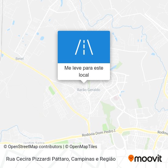 Rua Cecira Pizzardi Páttaro mapa