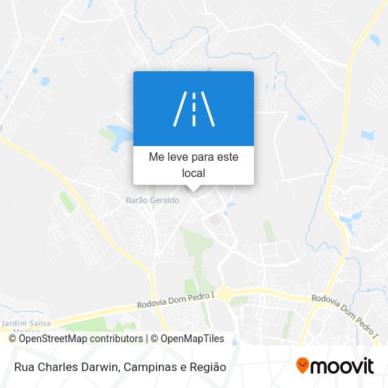 Rua Charles Darwin mapa