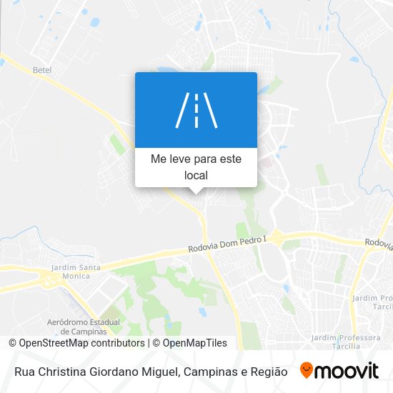 Rua Christina Giordano Miguel mapa