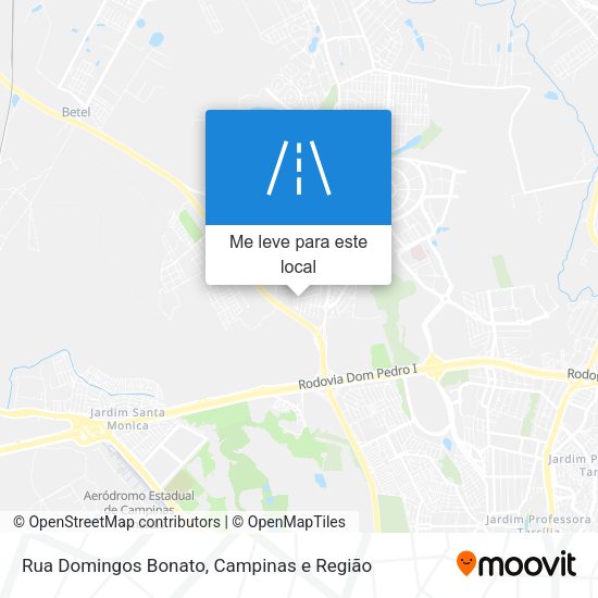 Rua Domingos Bonato mapa