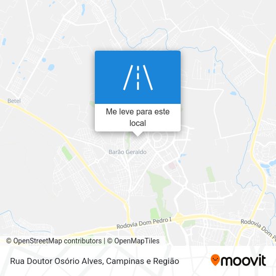 Rua Doutor Osório Alves mapa