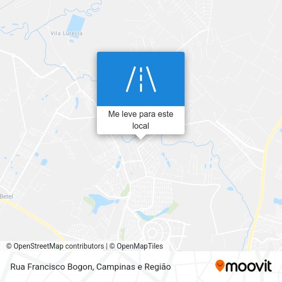 Rua Francisco Bogon mapa