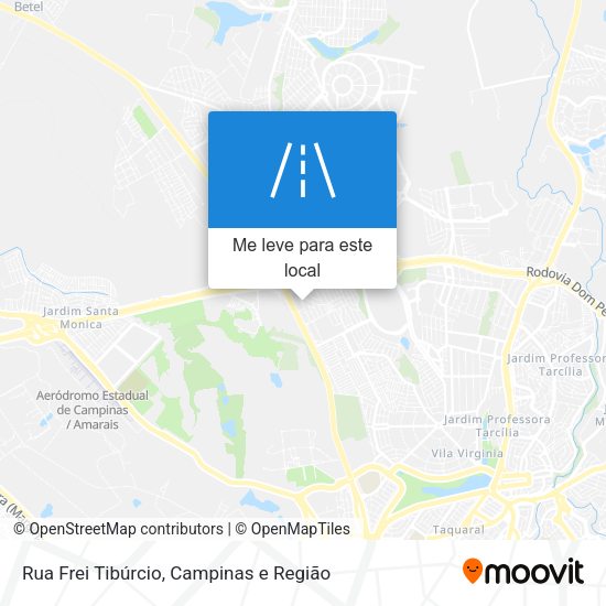 Rua Frei Tibúrcio mapa