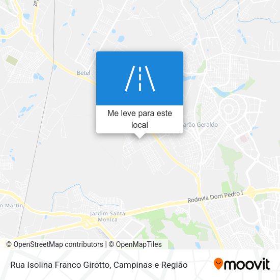 Rua Isolina Franco Girotto mapa