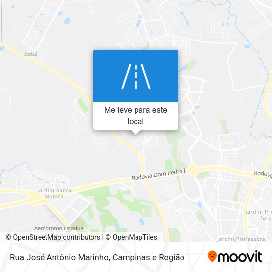 Rua José Antônio Marinho mapa