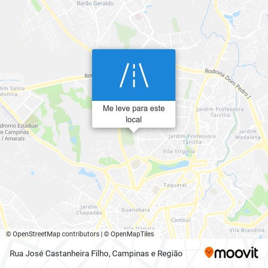 Rua José Castanheira Filho mapa