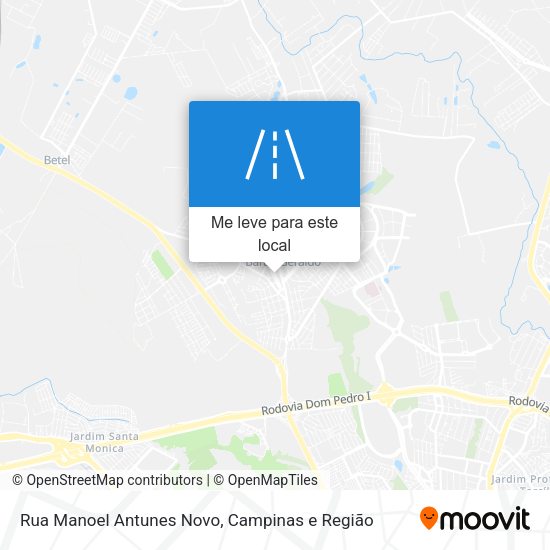 Rua Manoel Antunes Novo mapa