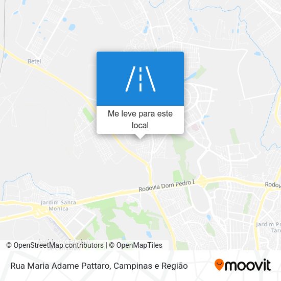 Rua Maria Adame Pattaro mapa