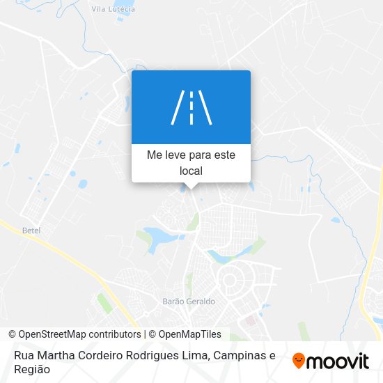 Rua Martha Cordeiro Rodrigues Lima mapa
