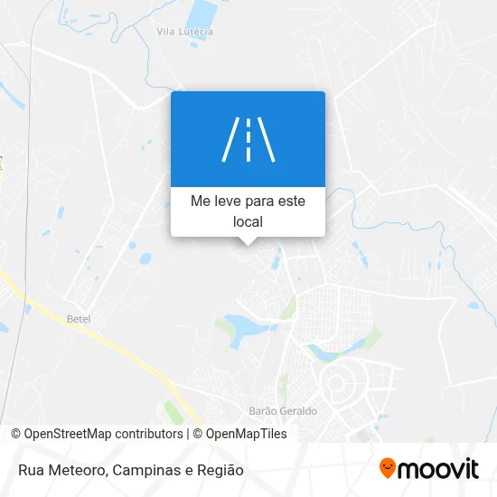 Rua Meteoro mapa
