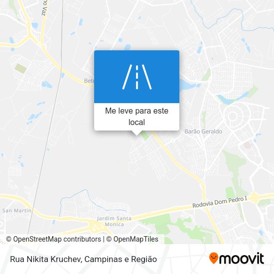 Rua Nikita Kruchev mapa