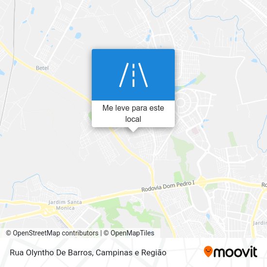 Rua Olyntho De Barros mapa