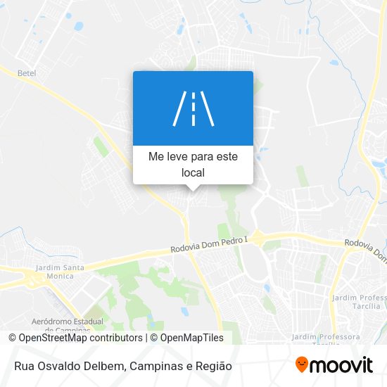 Rua Osvaldo Delbem mapa