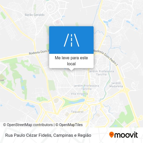 Rua Paulo Cézar Fidelis mapa