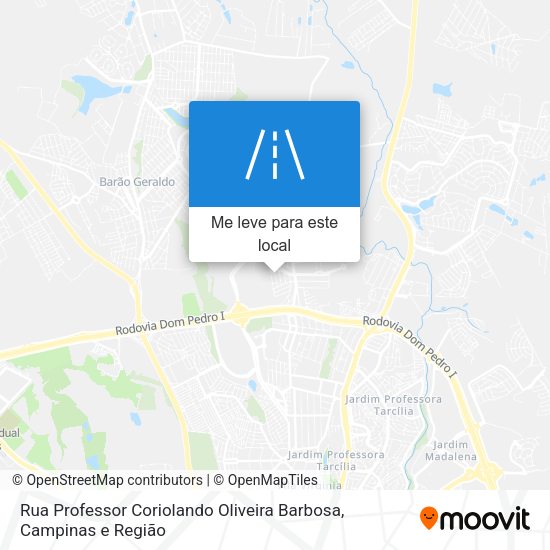 Rua Professor Coriolando Oliveira Barbosa mapa