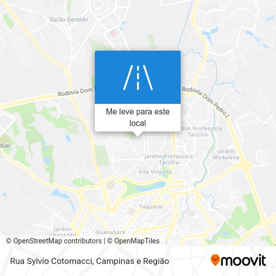 Rua Sylvio Cotomacci mapa